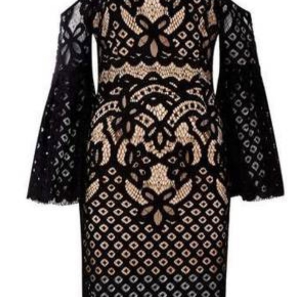 Bardot Black Lace Dress - Picture 6 of 9